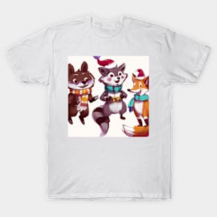 Cute Animals Drawing T-Shirt